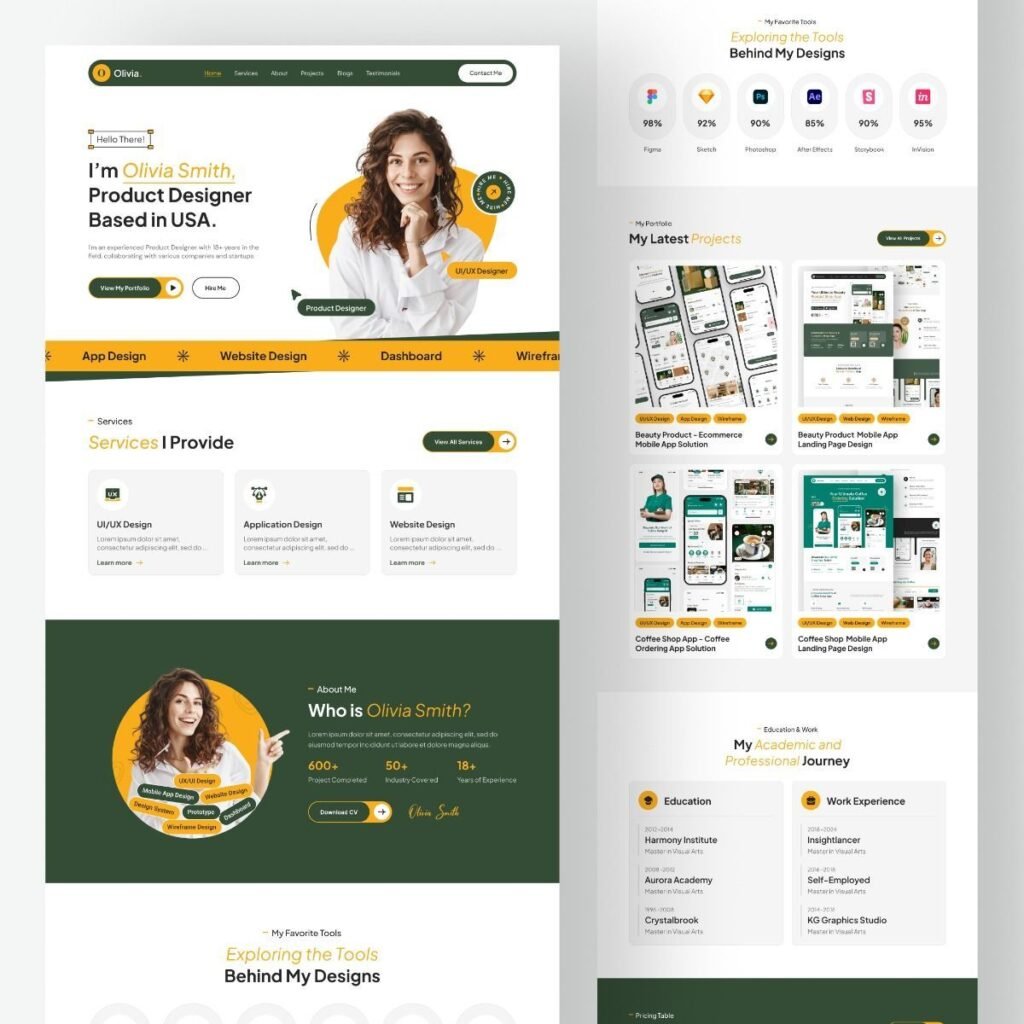 UI/UX wireframes and graphic art board